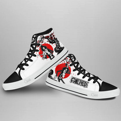 Brook Classic High-Top Sneakers - Custom Anime Design