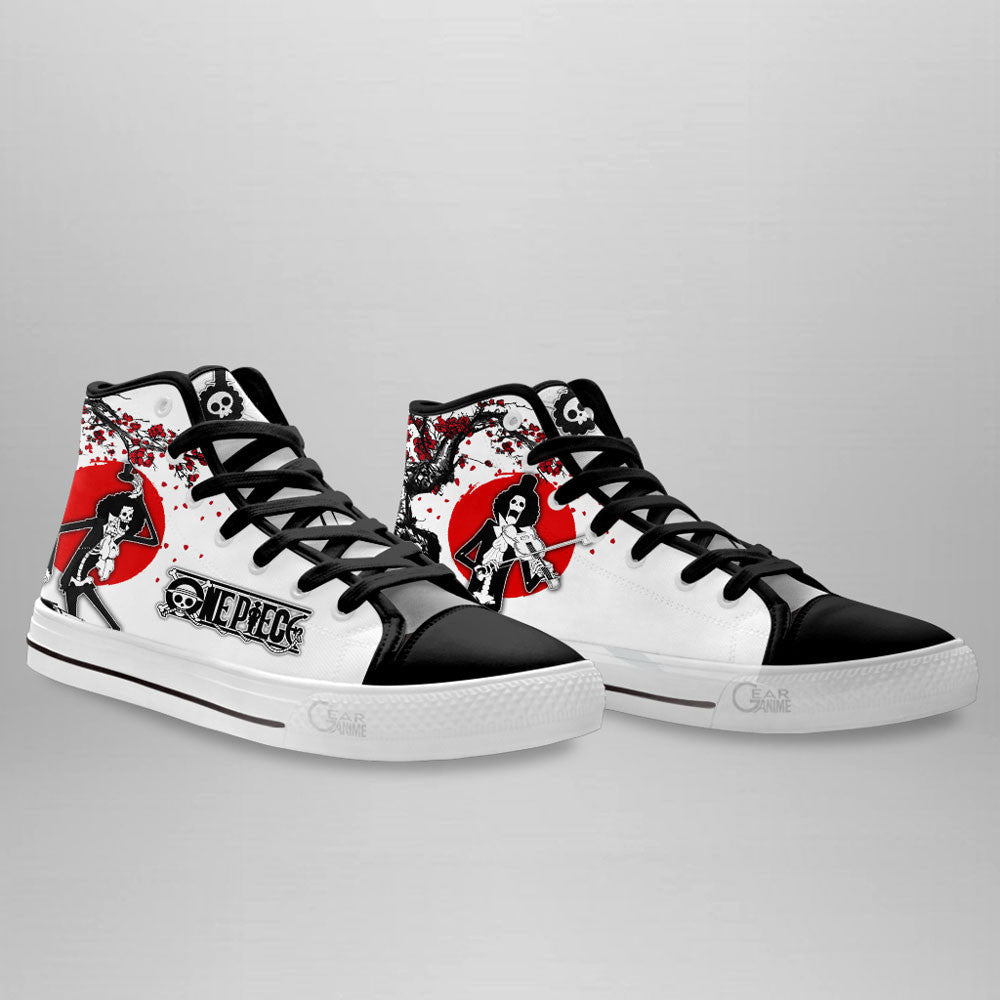 Brook Classic High-Top Sneakers - Custom Anime Design