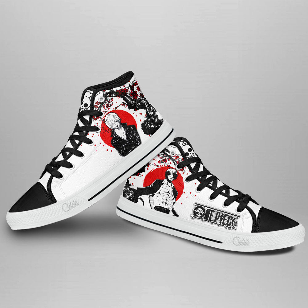 Sanji Classic High-Top Sneakers - Custom Anime Design
