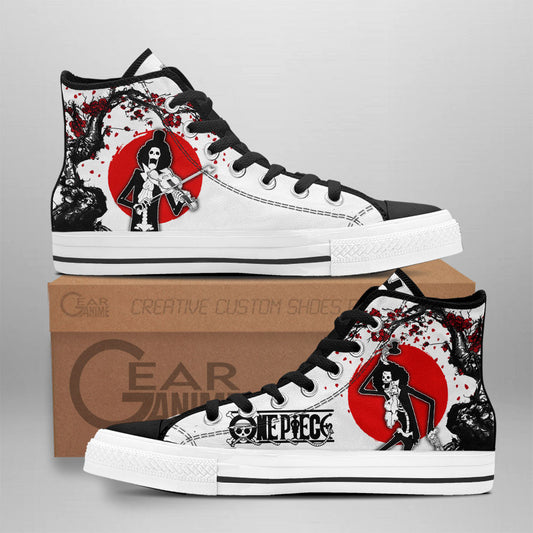 Brook High-Top Shoes Anime Custom
