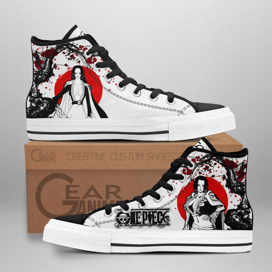 Boa Hancock High-Top Shoes Anime Custom