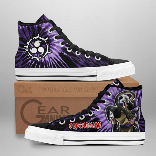 Orochimaru Classic High-Top Sneakers - Custom Anime Design