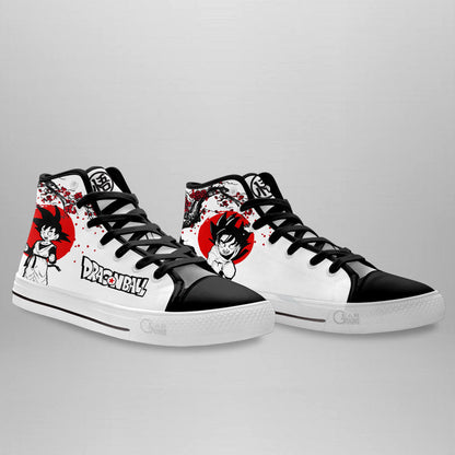 Goten Classic High-Top Sneakers - Custom Anime Design