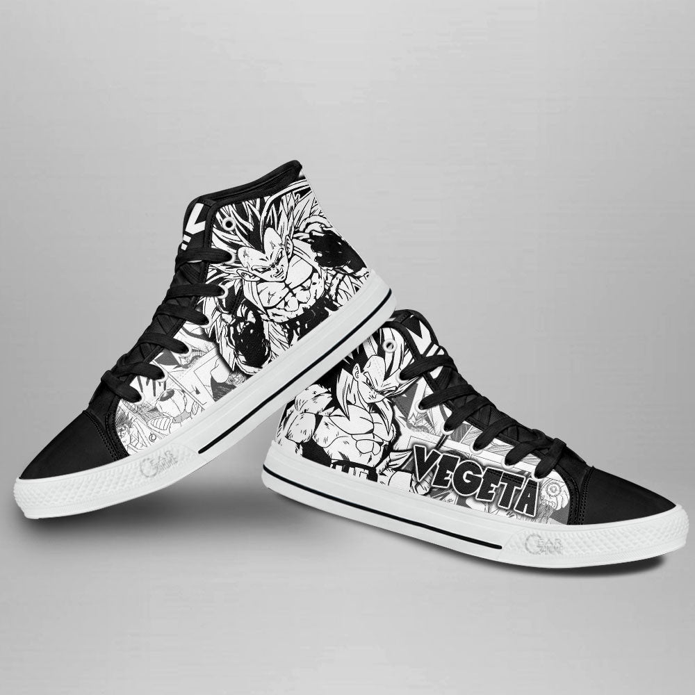 Vegeta Super Saiyan Classic High-Top Sneakers - Custom Anime Design