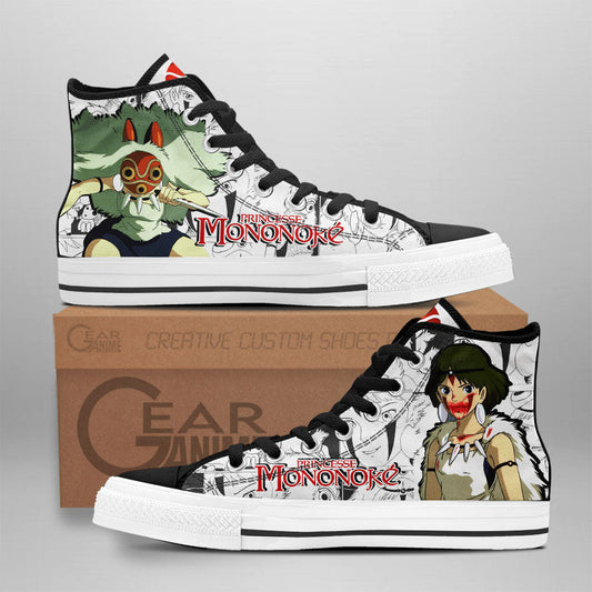 Princess Mononoke Anime Custom High Top Shoes NTT0601 Gear Anime