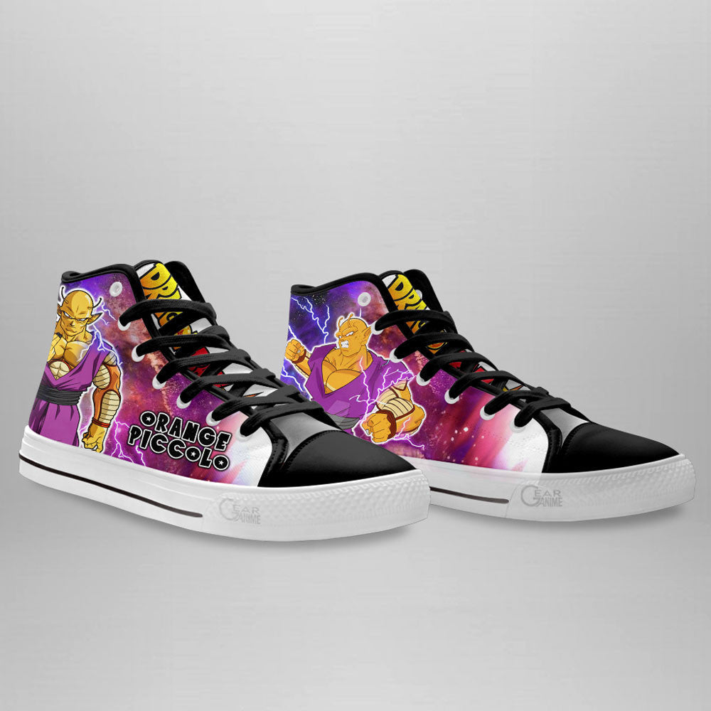 Orange Piccolo High Top Shoes Dragon Ball Super Custom Anime Sneakers Gear Anime