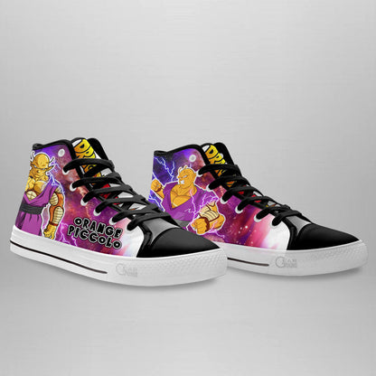 Orange Piccolo High Top Shoes Dragon Ball Super Custom Anime Sneakers Gear Anime