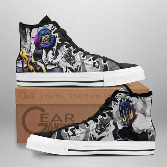 Kurotsuchi Mayuri High Top Shoes Custom Bleach Anime Sneakers - 1 - GearAnime