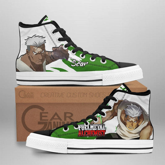 Scar High Top Shoes Custom Anime Sneakers - 1 - GearAnime