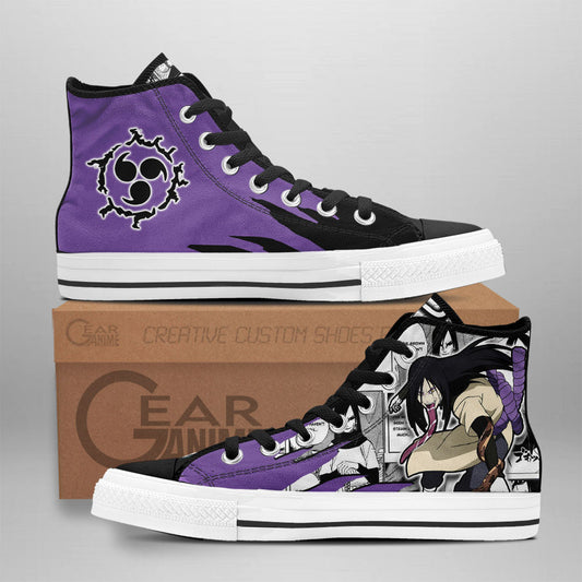Orochimaru Classic High-Top Sneakers - Custom Anime Design