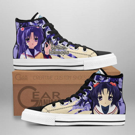 Nagisa Furukawa Classic High-Top Sneakers - Custom Anime Design