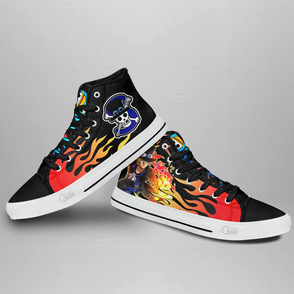 Sabo Classic High-Top Sneakers - Custom Anime Design