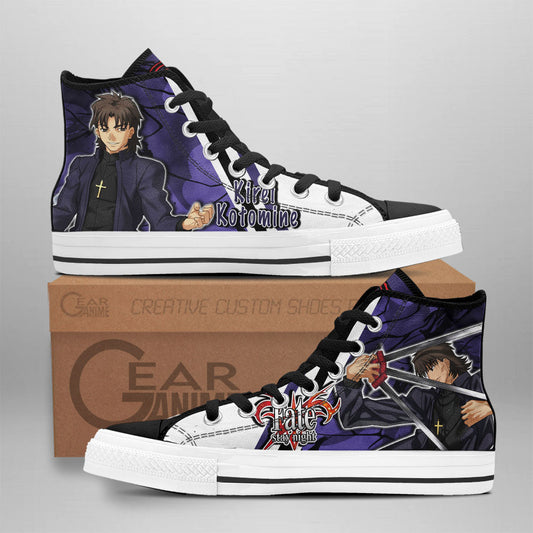Kirei Kotomine Classic High-Top Sneakers - Custom Anime Design