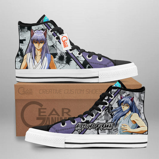 Yu Yu Hakusho Youko Kurama Anime Custom High Top Shoes NTT0901 Gear Anime