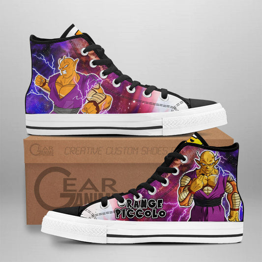 Orange Piccolo High Top Shoes Dragon Ball Super Custom Anime Sneakers Gear Anime
