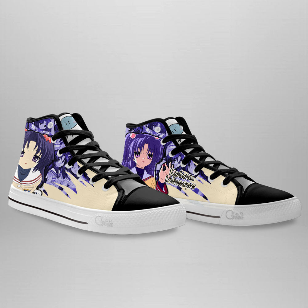 Nagisa Furukawa Classic High-Top Sneakers - Custom Anime Design