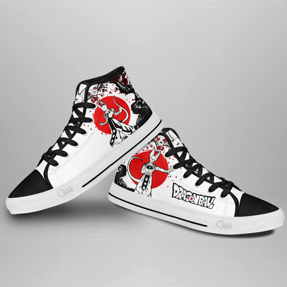 Beerus Classic High-Top Sneakers - Custom Anime Design