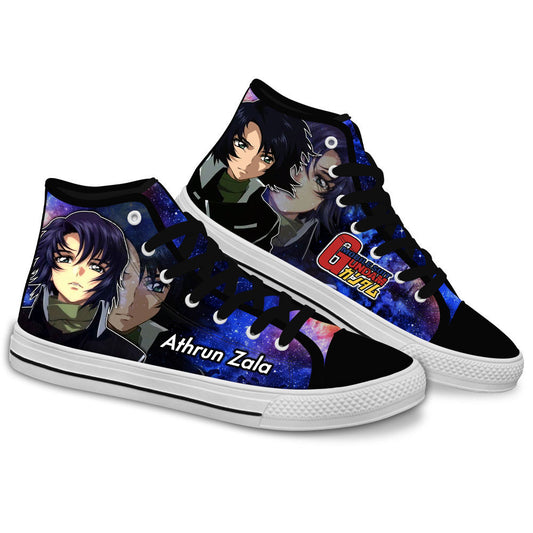 Athrun Zala Anime Custom High Top Shoes Gear Anime