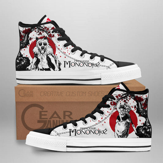 Princess Mononoke Anime Custom High Top Shoes Japan Style NTT0601 Gear Anime