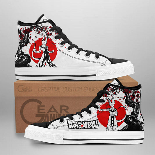 Beerus High-Top Shoes Anime Custom