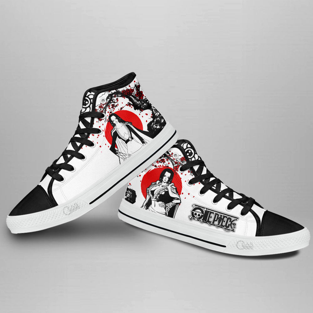 Boa Hancock Classic High-Top Sneakers - Custom Anime Design