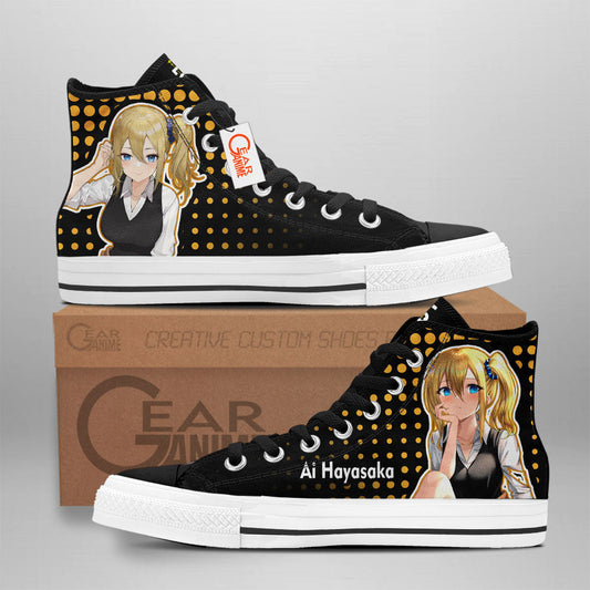 Kaguya-sama Ai Hayasaka Anime Custom High Top Shoes NTT0901 Gear Anime