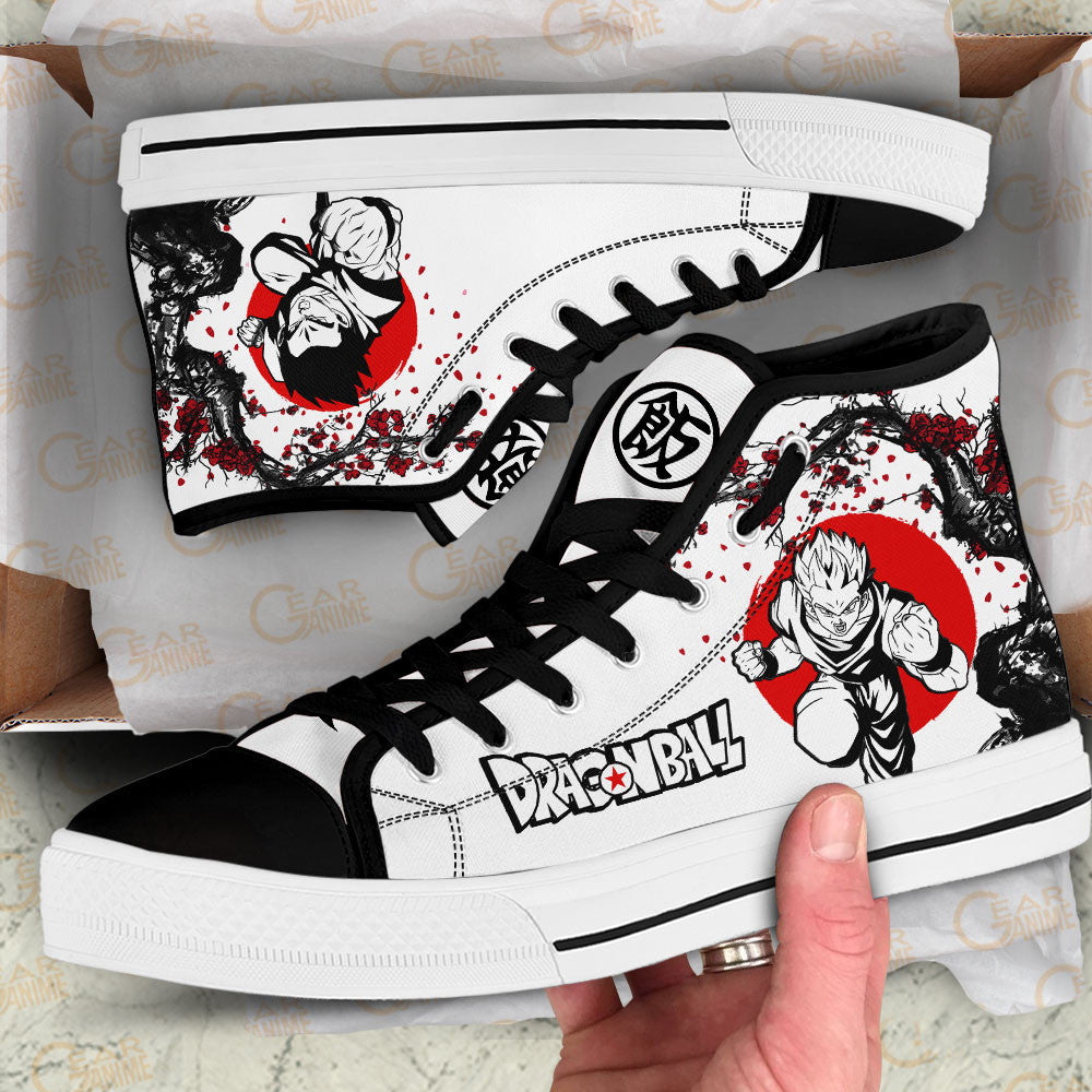 Gohan Classic High-Top Sneakers - Custom Anime Design
