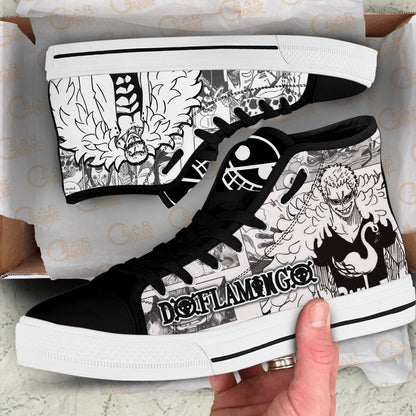 Donquixote Doflamingo High-Top Shoes Anime Custom