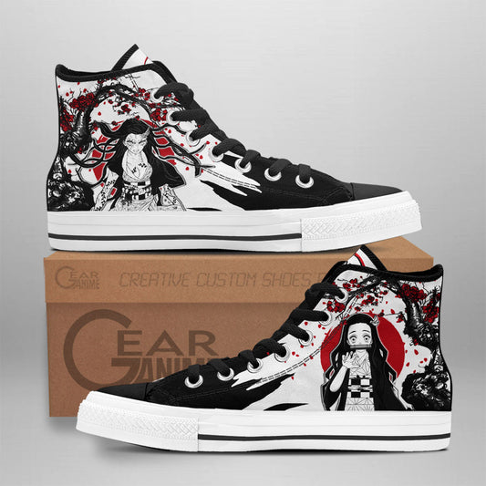 Nezu Classic High-Top Sneakers - Custom Anime Design