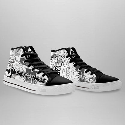 Donquixote Doflamingo High-Top Shoes Anime Custom