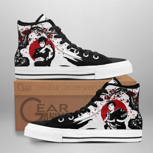 Gaara High Top Shoes Custom NRT Anime Sneakers Japan Style - 1 - GearAnime