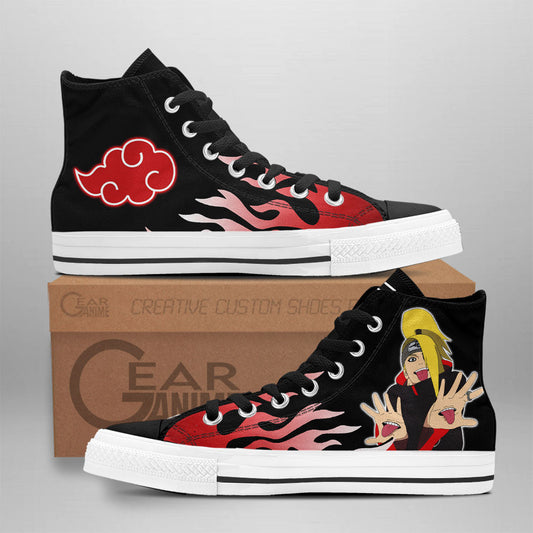 Deidara High-Top Shoes Anime Custom