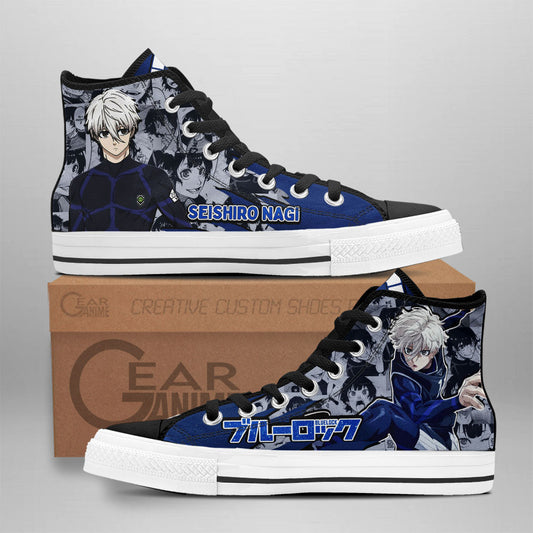 Seishiro Nagi Anime Custom High Top Shoes NTT2712 Gear Anime