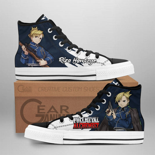 Riza Hawkeye High Top Shoes Custom Anime Sneakers - 1 - GearAnime