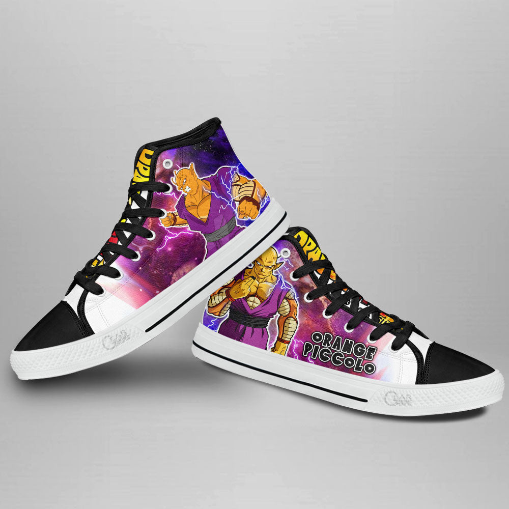 Orange Piccolo High Top Shoes Dragon Ball Super Custom Anime Sneakers Gear Anime