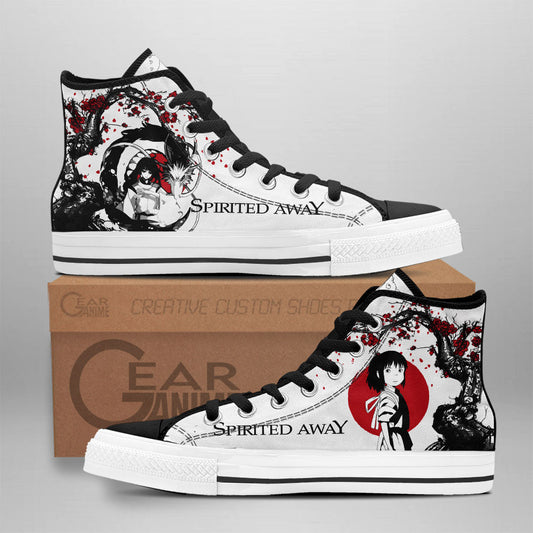 Spirited Away Chihiro and Haku Anime Custom High Top Shoes Japan Style NTT0601 Gear Anime