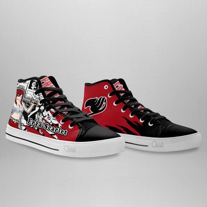 Erza Scarlet High-Top Shoes Anime Custom