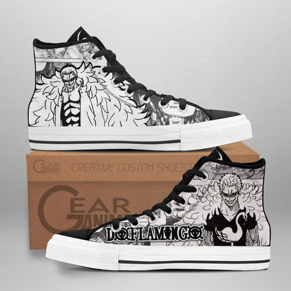 Donquixote Doflamingo High-Top Shoes Anime Custom