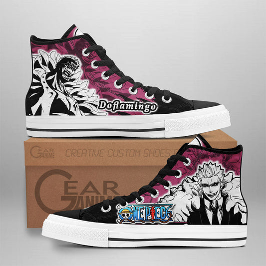 Donquixote Doflamingo High-Top Shoes Anime Custom