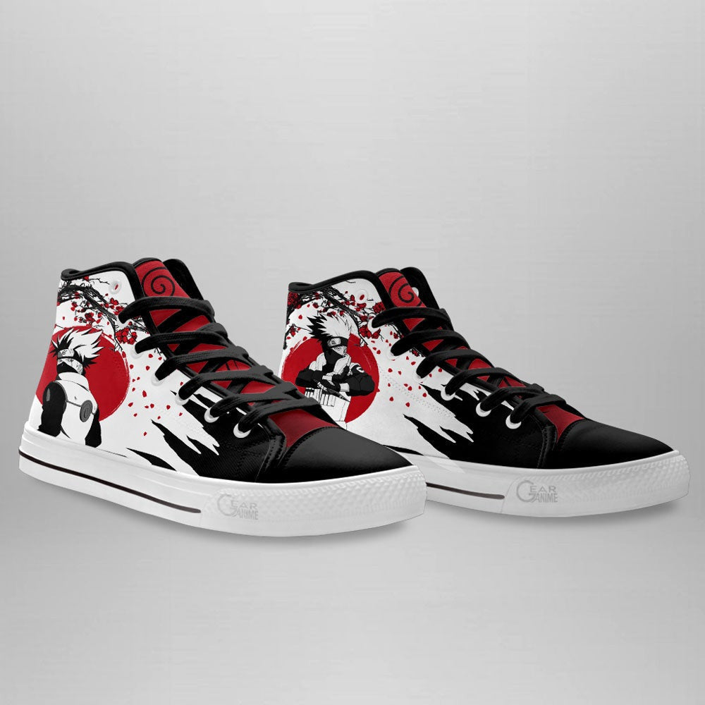 Kakashi Hatake High Top Shoes Custom NRT Anime Sneakers Japan Style - 4 - GearAnime