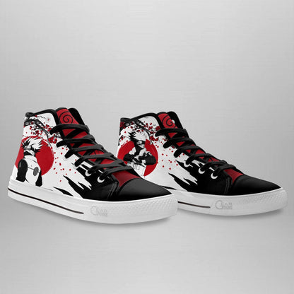 Kakashi Hatake High Top Shoes Custom NRT Anime Sneakers Japan Style - 4 - GearAnime