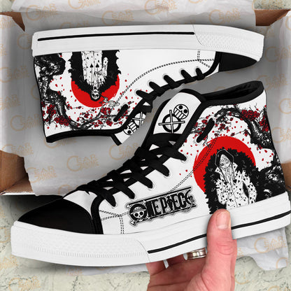 Rosinante Classic High-Top Sneakers - Custom Anime Design