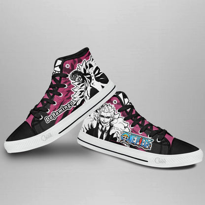 Donquixote Doflamingo High-Top Shoes Anime Custom
