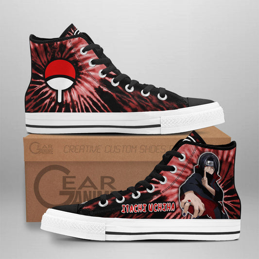 Itachi Uchiha Classic High-Top Sneakers - Custom Anime Design