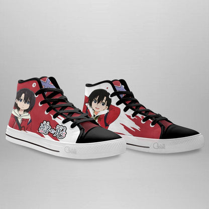 A Silent Voice Yuzuru Nishimiya High Top Shoes Custom Anime Sneakers - 3 - GearAnime