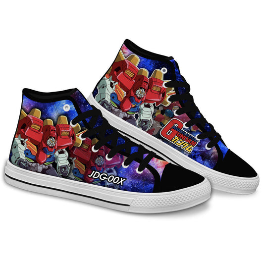 Devil Gundam Anime Custom High Top Shoes Gear Anime