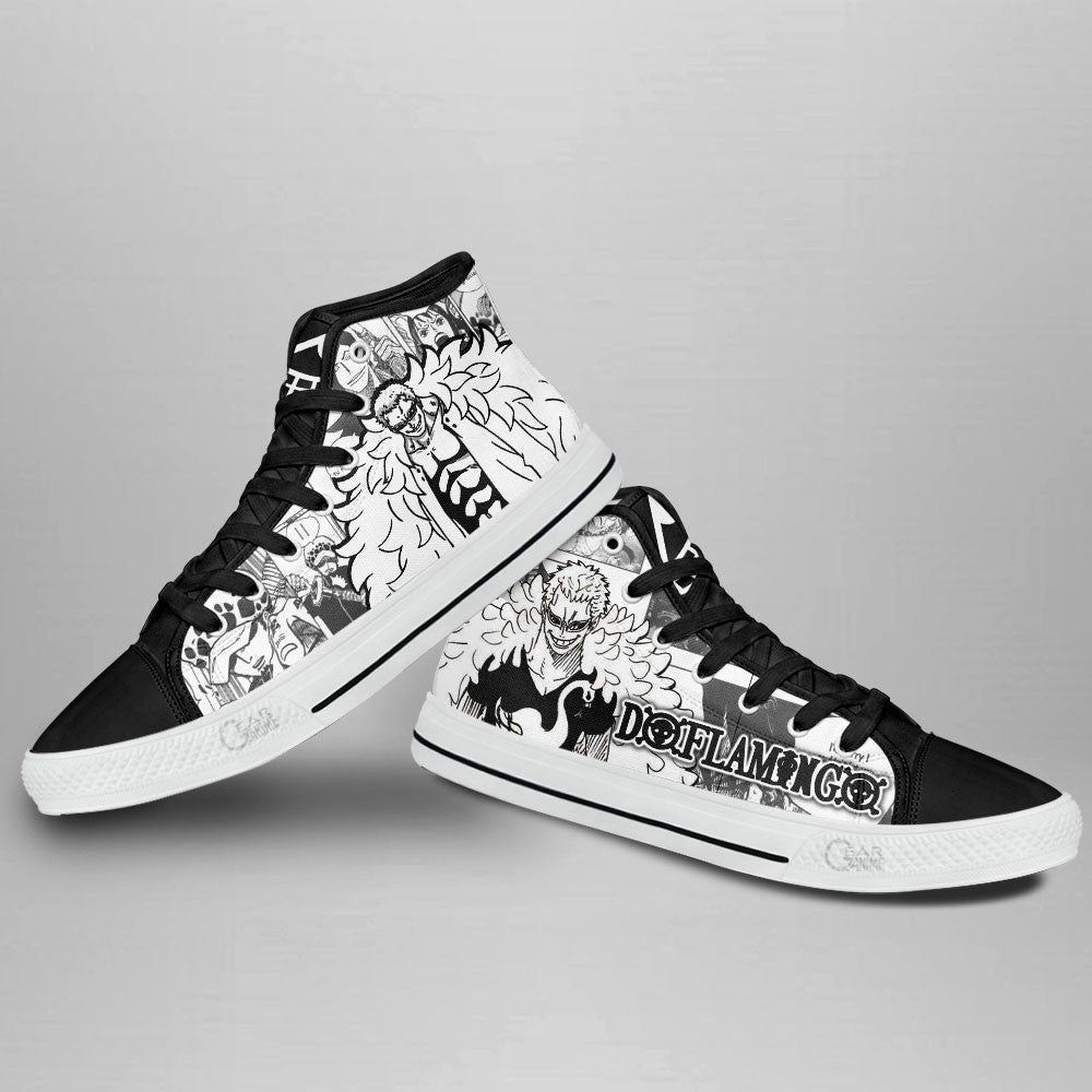 Donquixote Doflamingo High-Top Shoes Anime Custom