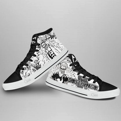 Donquixote Doflamingo High-Top Shoes Anime Custom
