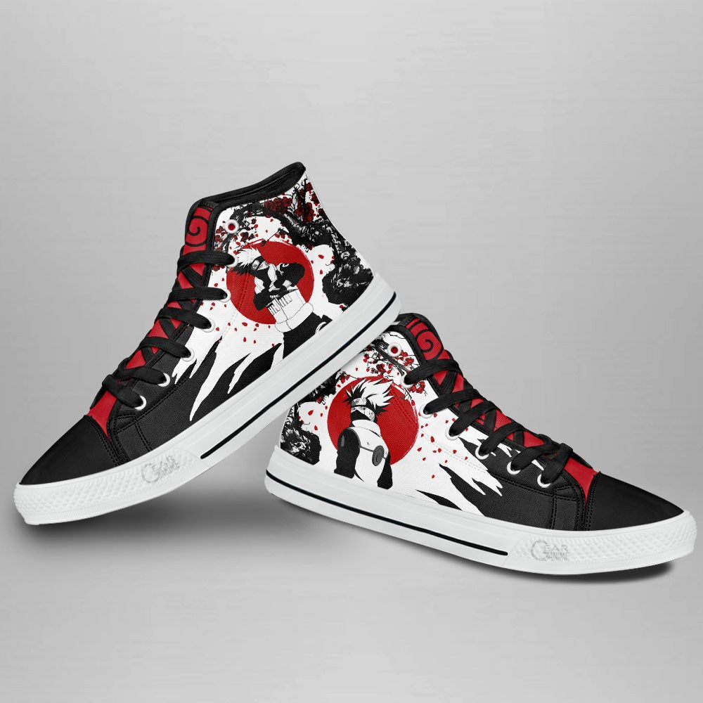 Kakashi Hatake High Top Shoes Custom NRT Anime Sneakers Japan Style - 3 - GearAnime