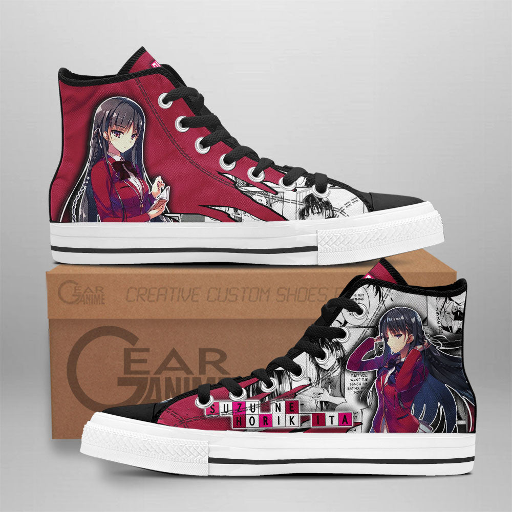 Suzune Horikita High-Top Shoes Anime Custom